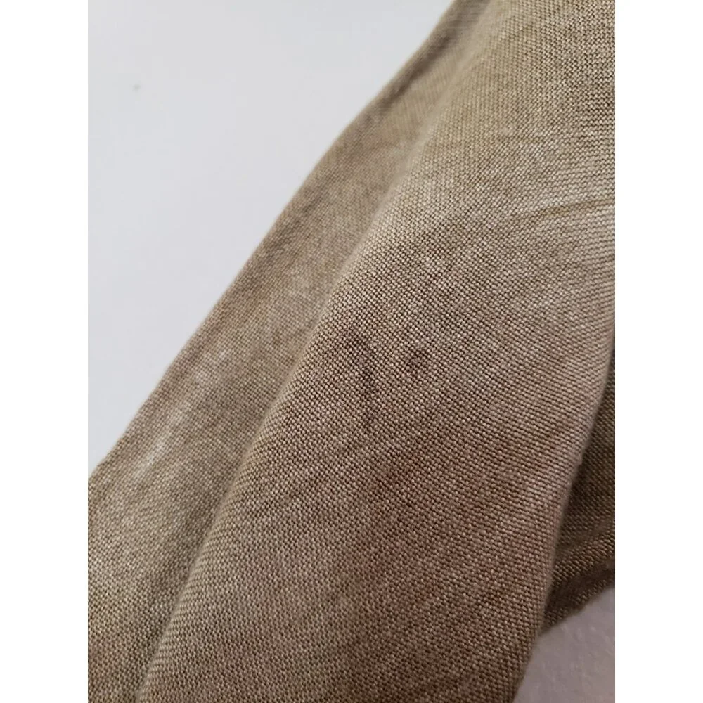 VTG MPH Womens M Maxi Dress Brown Embroidered Hippie Boho 100% Rayon Lightweight - Picture 6 of 6